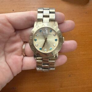 Marc Jacobs Gold Watch with Blue Details